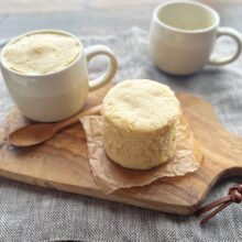 レンジで5分！和風米粉レンジ蒸しパン