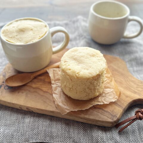 レンジで5分！和風米粉レンジ蒸しパン