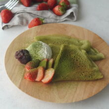 【ねぎちゃん監修】抹茶の米粉クレープ